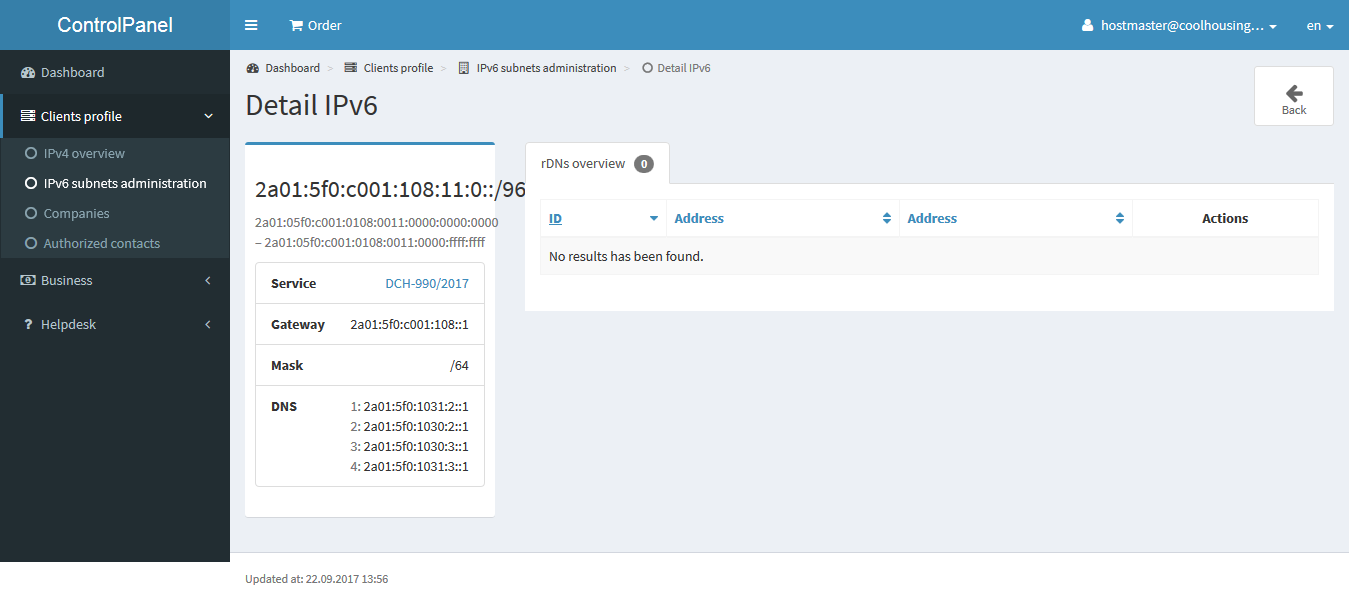 network setup