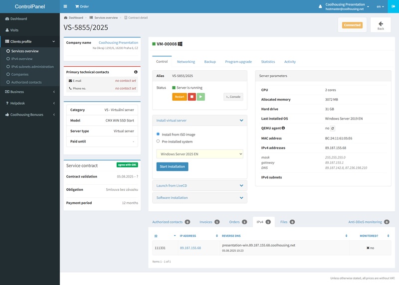 System ready for Installation System ready for Installation